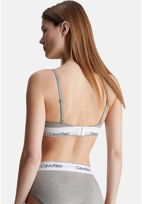 Reggiseno grigio da donna con logo CALVIN KLEIN | 000QF5650EP7A